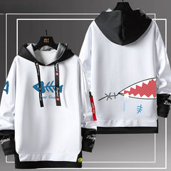 Casual Gawr Gura Shark Loose Hoodie