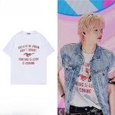SHINYU Same Letter Short-sleeved T-shirt