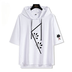 Vtuber Anime Hooded Short-sleeved Shirt