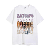 Kpop Cartoon Print Cotton Short-sleeved T-shirt