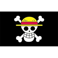 5FT*3FT Luffy's Straw Hat Pirate Flag For Halloween Decoration