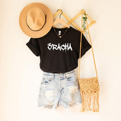 Women's Kpop Letter Printed T-shirt