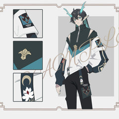 Hot Game Cosplay Coat Sweatshirt Pants Set