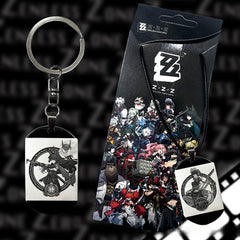 Game Metal Tag Keychain Necklace
