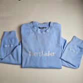 Overthinker Embroidered Crew Neck Sweatshirt