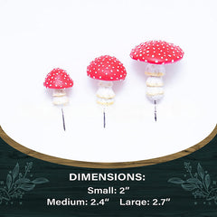 Luminous Red Mushroom Courtyard Decoration