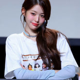Wonyoung Same Cartoon Printed Short-sleeved T-shirt