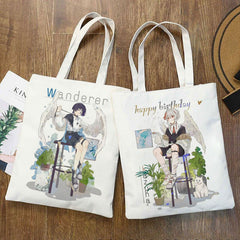 Casual Game Cartoon Canvas Tote Bag