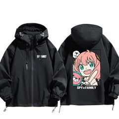 Unisex Anime Aniya Zipper Thin Jacket