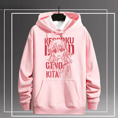 Unisex Anime Graffiti Print Loose Hoodie