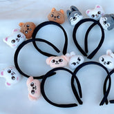 Kpop Members Cartoon Characters Plush Headband