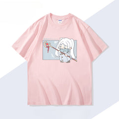 Women's Anime Print Short-sleeved T-shirt