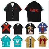 Men's Anime Digital Print COS Collar Shirt