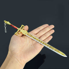 Game Sword of Night and Flame Ornament Keychain