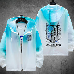 Casual Anime Logo Sunscreen Thin Jacket