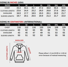 BEAUTIFUL CHAOS Printed Thin Double-sided Hoodie