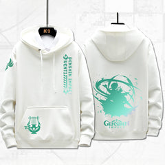 Unisex Game Venti Printed Loose Hoodie