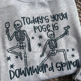 Downward Spiral Print Crewneck Sweatshirt