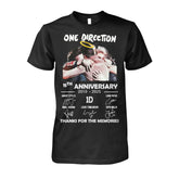 Unisex 1D 15th Anniversary Black Shirt