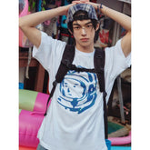 Shinyu Same Astronaut Printed Short-sleeved T-shirt