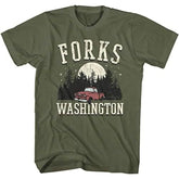 Twilight Forks Washington Short Sleeve T-Shirt