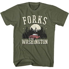 Twilight Forks Washington Short Sleeve T-Shirt