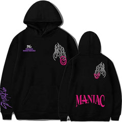 Unisex Kpop MANIAC Letter Printed Hoodie Pants