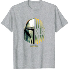The Mandalorian This Is The Way Helmet Logo Stack T-Shirt