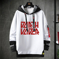 Unisex Darth Vader Print Pullover Hoodie