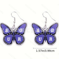 Women's Guts Print Acrylic Earrings