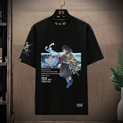 Unisex Anime Short Sleeve Cotton T-Shirt