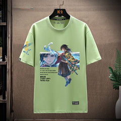 Unisex Anime Short Sleeve Cotton T-Shirt