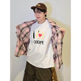 JHOPE LOGO Short-sleeved White T-shirt