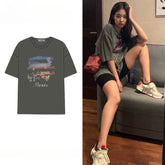 Trendy Jennie Same Style Short Sleeve T-Shirt
