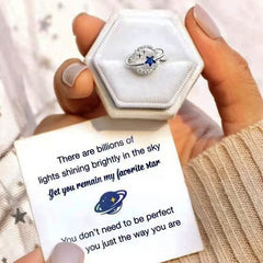 Women's Planet Star Silver Ring