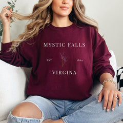 Mystic Falls Crewneck Sweatshirt Gift