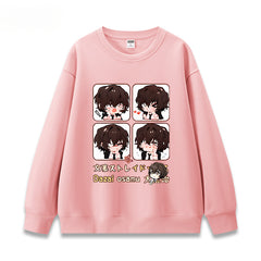 Unisex Anime Crew Neck Cotton Sweatshirt