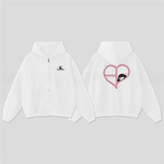 BP Melody Printed Zipper Hoodie