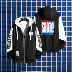 Unisex Shoto Anime Print Zipper Hoodie