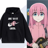 Hitori Just Do It Later Casual Hoodie