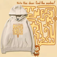 Women's Anime Graphic Pullover Hoodie