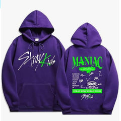 KPOP Fashion Unisex Maniac Print Hoodie