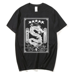 Unisex Kpop Printed Cotton Loose Summer T-shirt