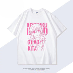 Kessoku Band Graphic Cotton Short-sleeved T-shirt