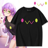 Girls' Vtuber Anime Cos Short-sleeved T-shirt