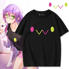 Girls' Vtuber Anime Cos Short-sleeved T-shirt