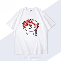 Men's Anime Short-sleeved Cotton T-shirt