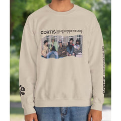 Color Outside The Lines Printed Sweatshirt Top