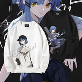 Casual Anime Graphic Crew Neck Sweatshirt