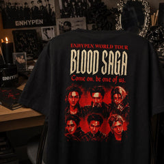 EN- Blood Saga Poster T-Shirt Top